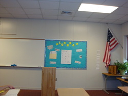 Front of My Classroom; Algebra 2 board